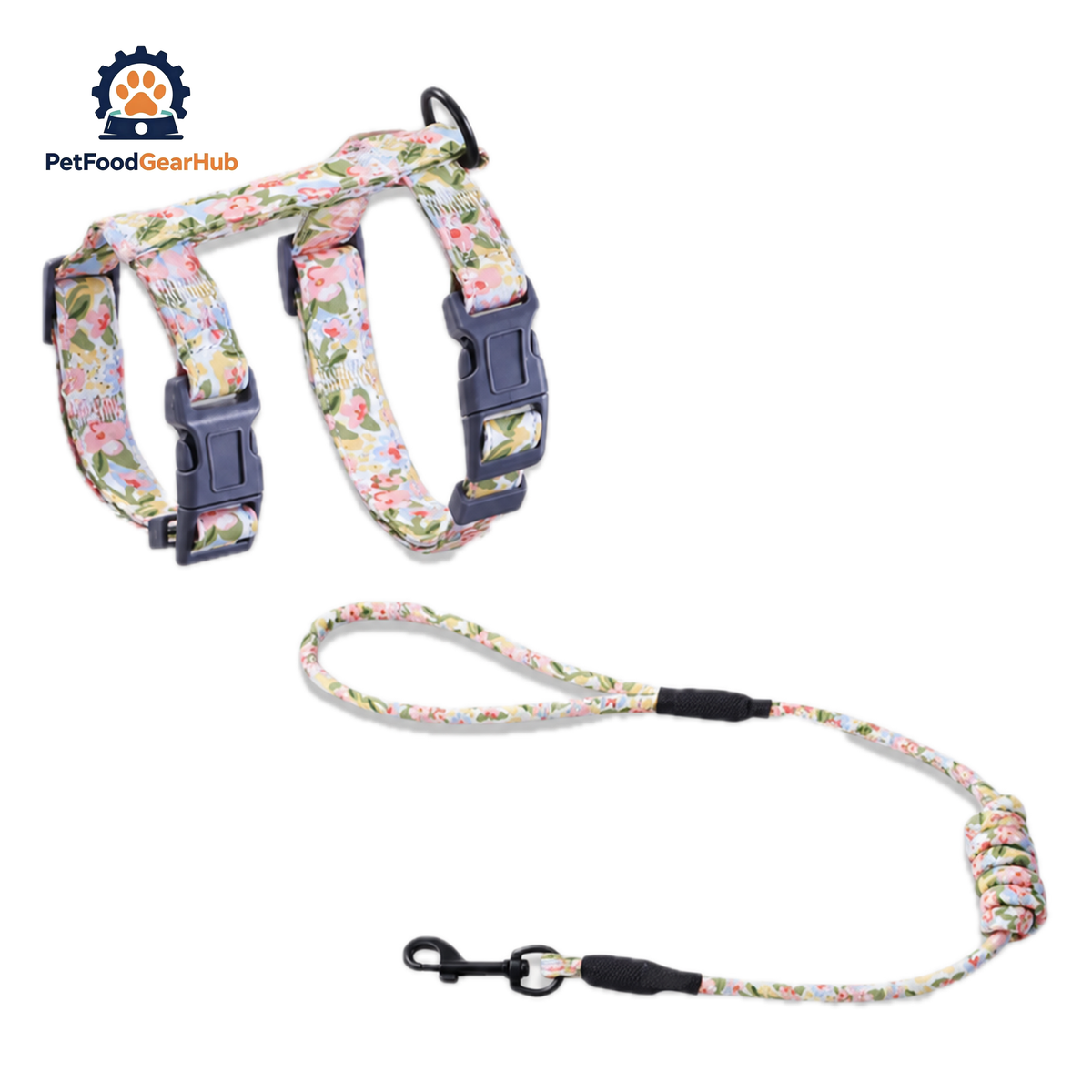 PetFoodGearHub  Cat Harness & Leash Set for Walking | H-Style Cat Harness | PetFoodGearHub