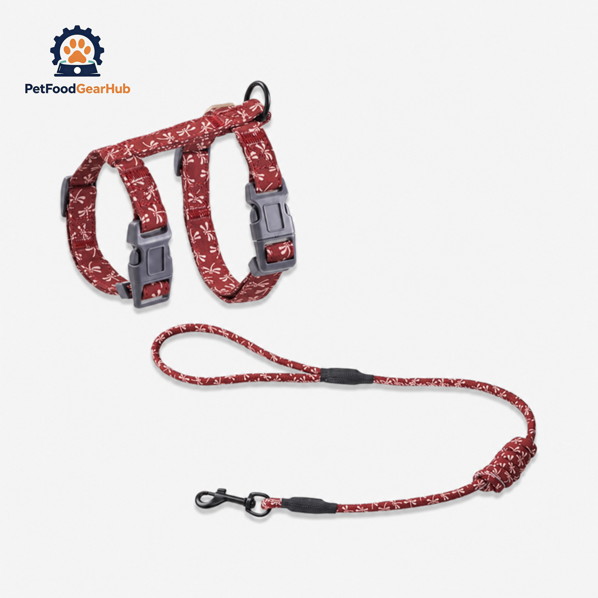 PetFoodGearHub  Cat Harness & Leash Set for Walking | H-Style Cat Harness | PetFoodGearHub