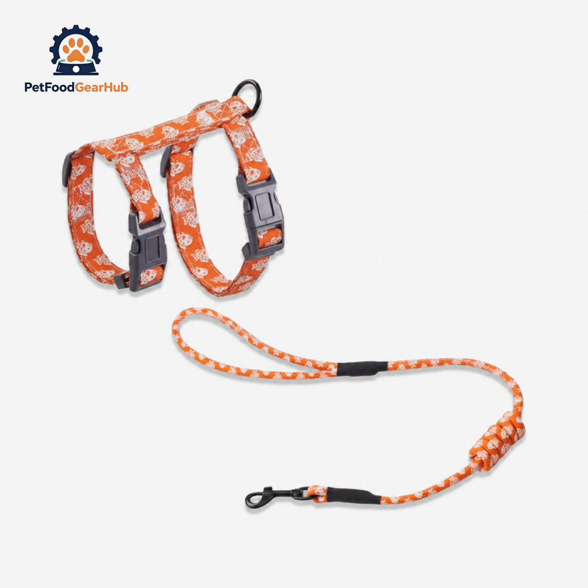 PetFoodGearHub  Cat Harness & Leash Set for Walking | H-Style Cat Harness | PetFoodGearHub