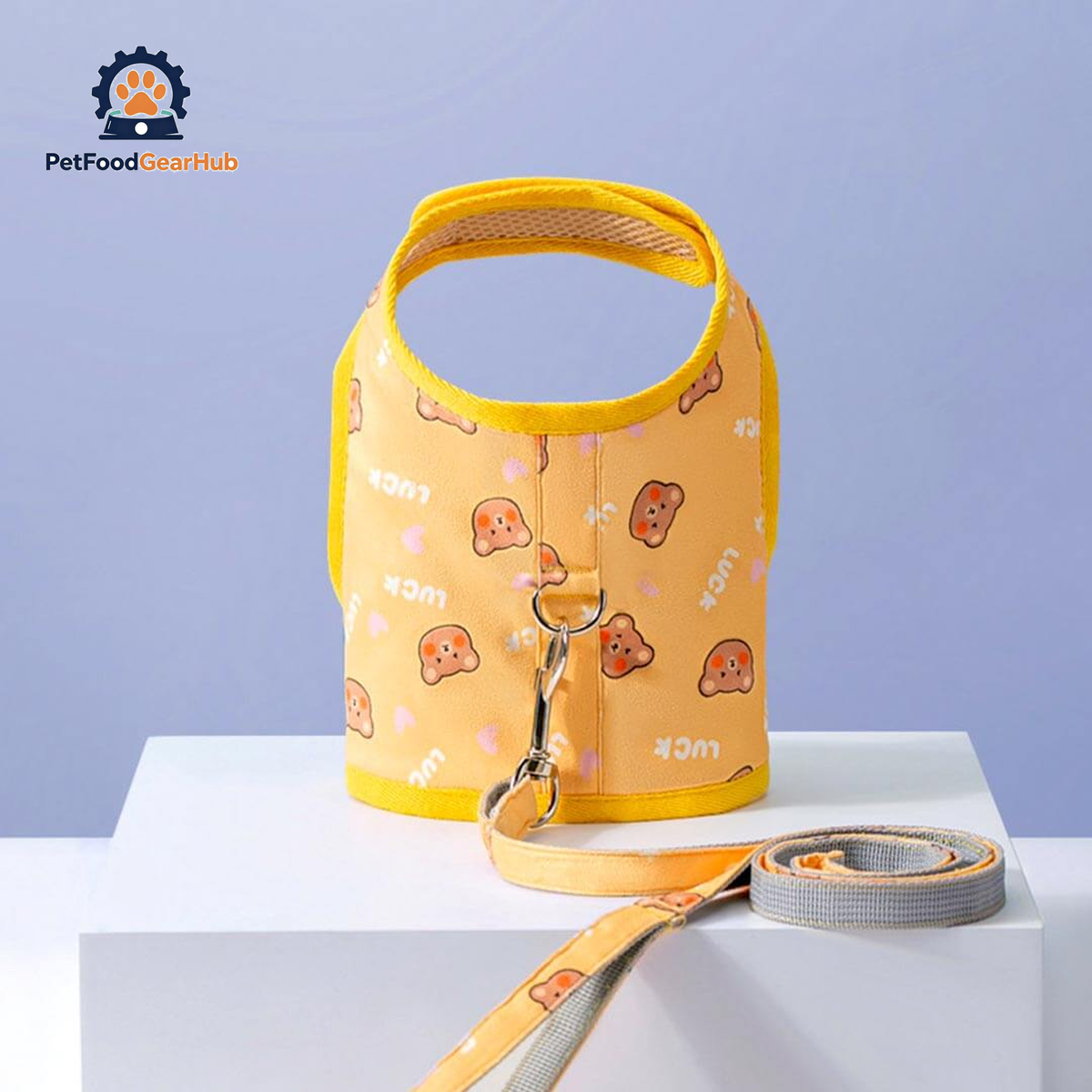 Nova Cat Harness & Leash Set in Yellow | PetFoodGearHub