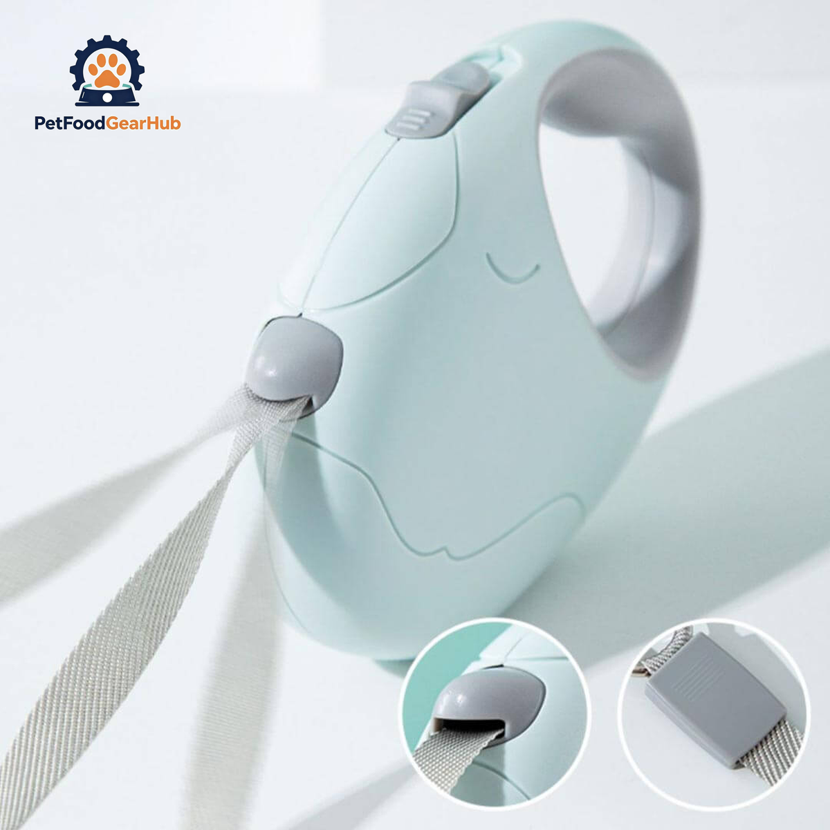 Luna Retractable Cat Leash With Non-Slip Comfort Grip | PetFoodGearHub