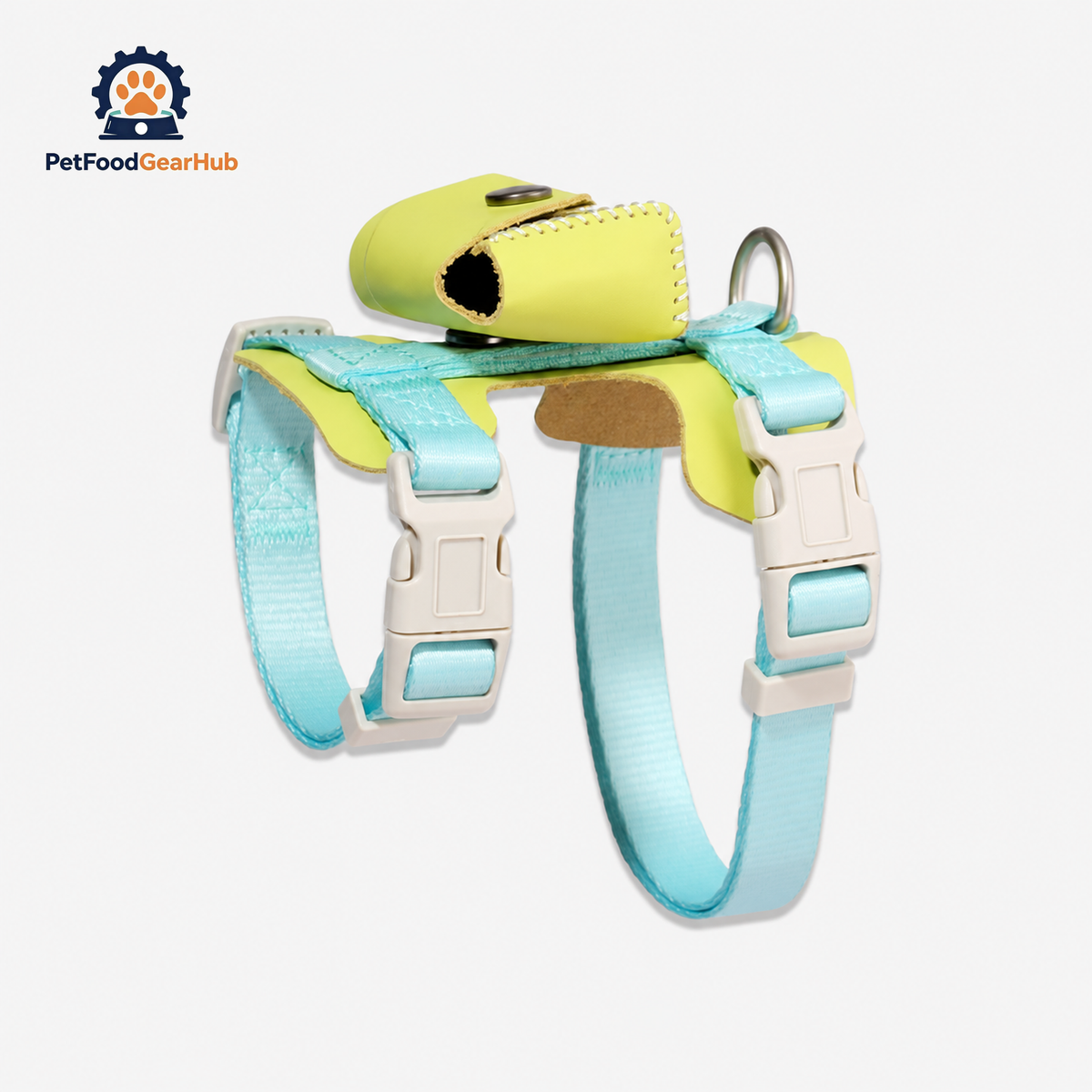 PetFoodGearHub Turquoise H-Style Cat Harness & Leash Set | PetFoodGearHub