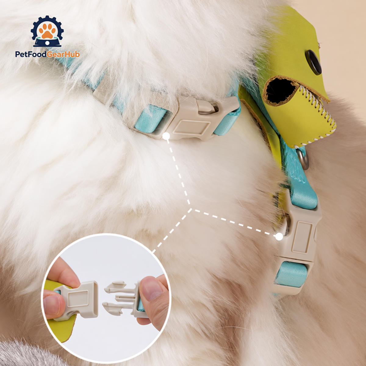 Buckle Closures of a H-Style Cat Harness | PetFoodGearHub