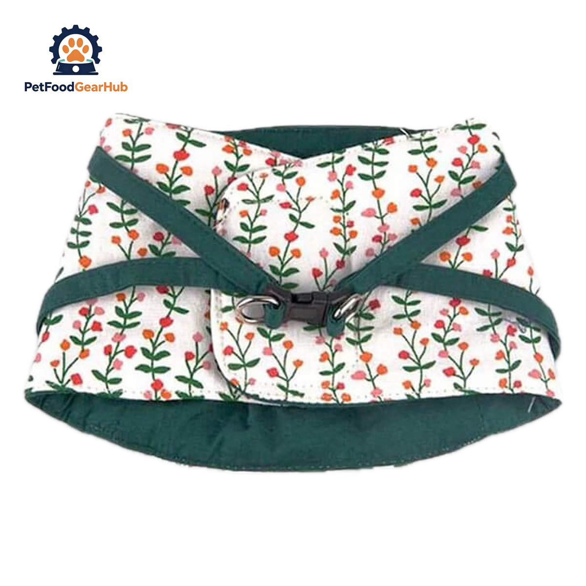 Fleur Cat Harness and Leash Set in Floral Design | PetFoodGearHub