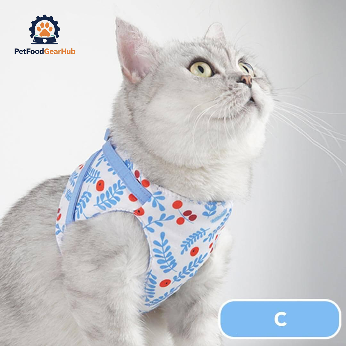 Fleur Cat Harness and Leash | Large Cat Harness | suitable Harness for Cats and Kittens | PetFoodGearHub