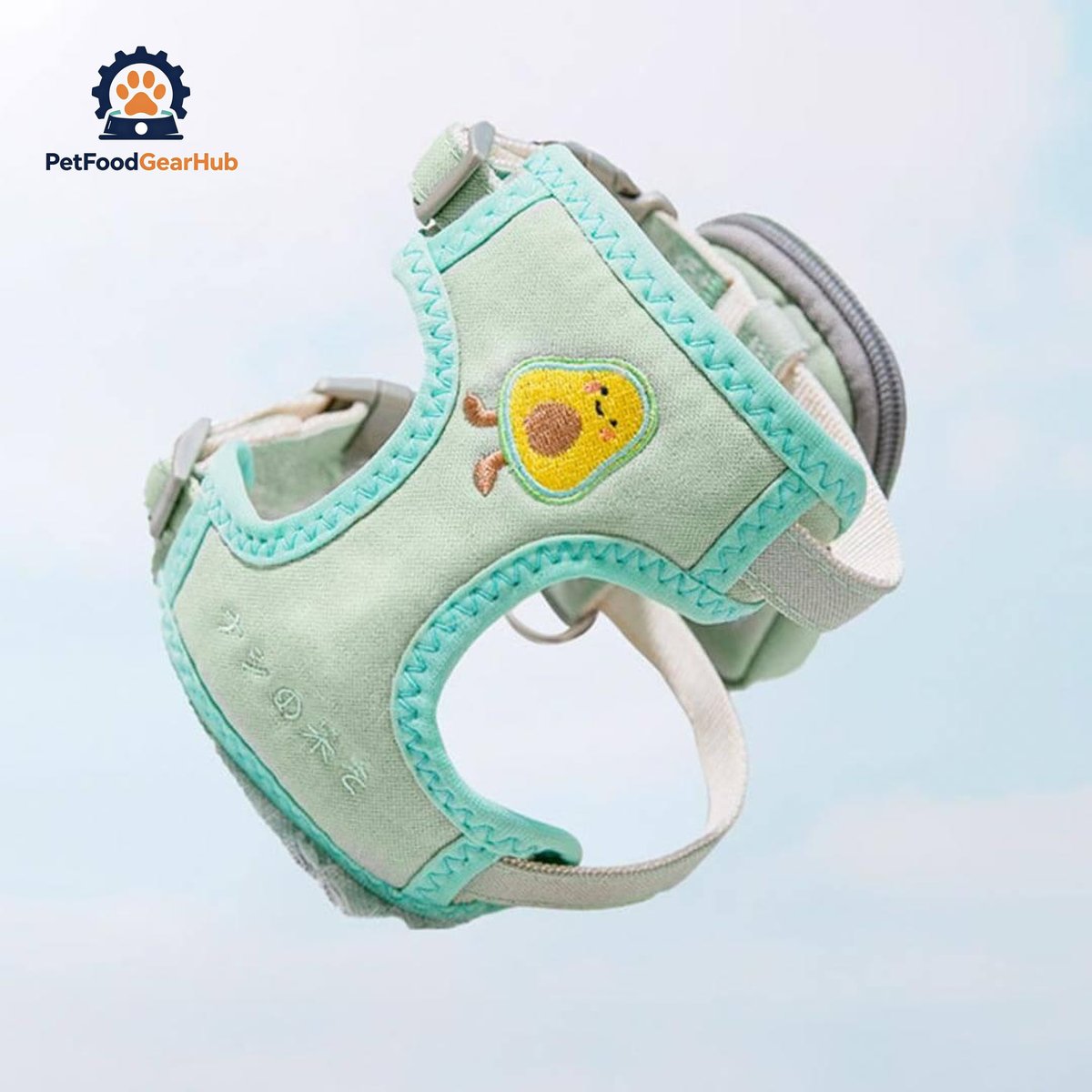 Milo Cat Harness With Avocado Design | PetFoodGearHub