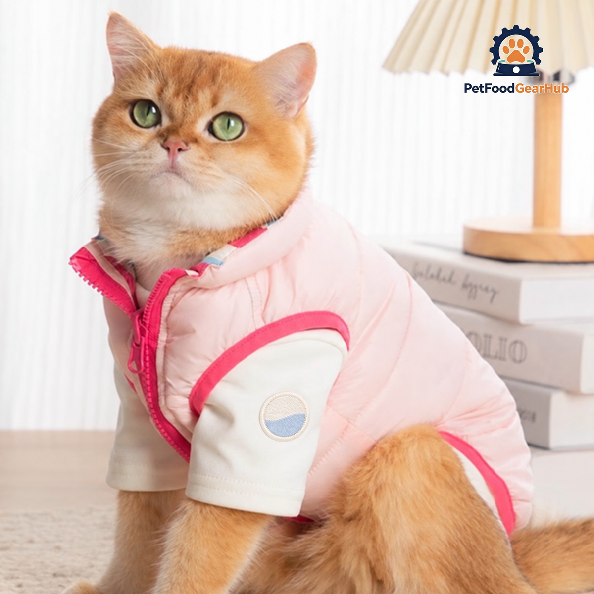 Cat in Pink Reversible Jacket | PetFoodGearHub