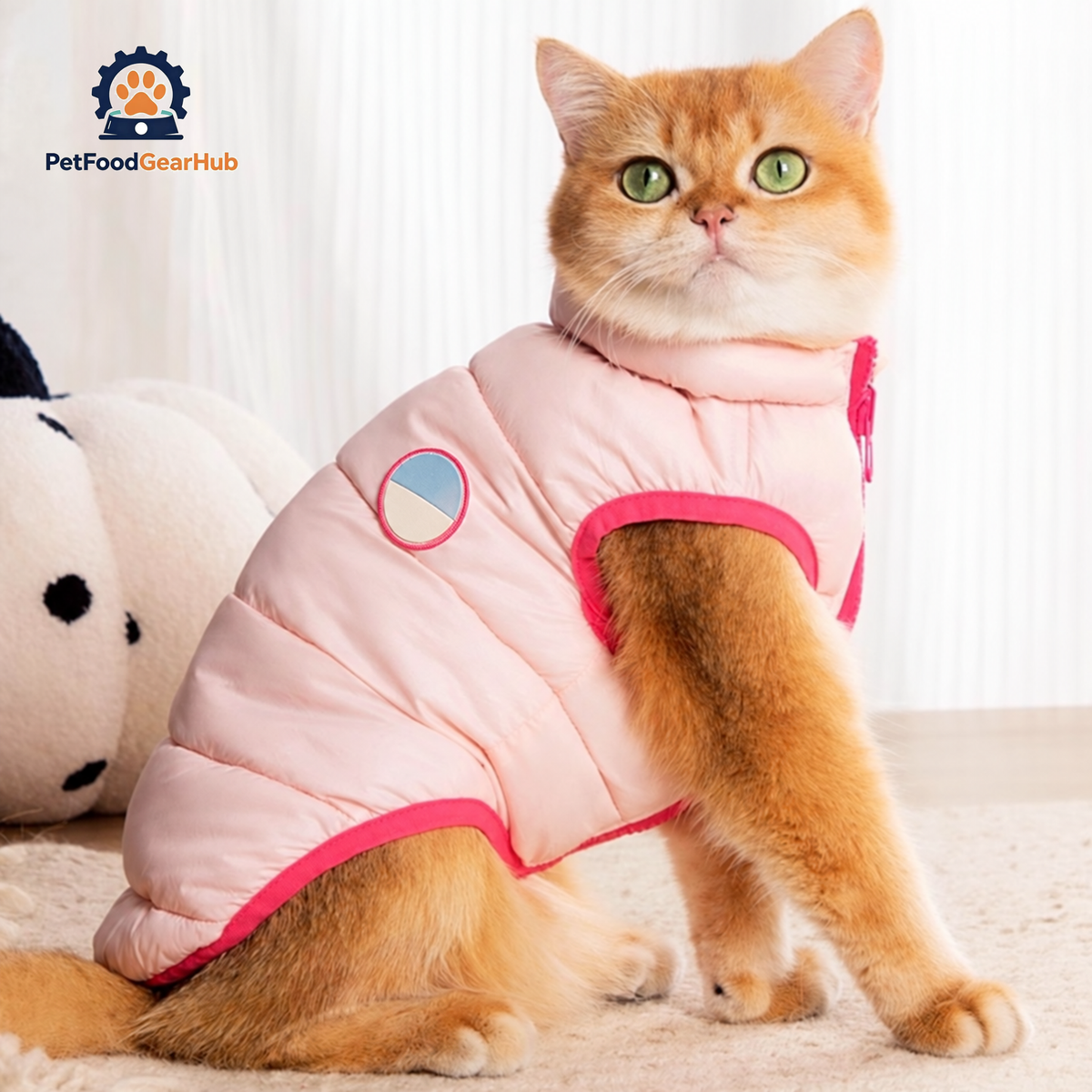Cat in Pink Reversible Jacket | PetFoodGearHub