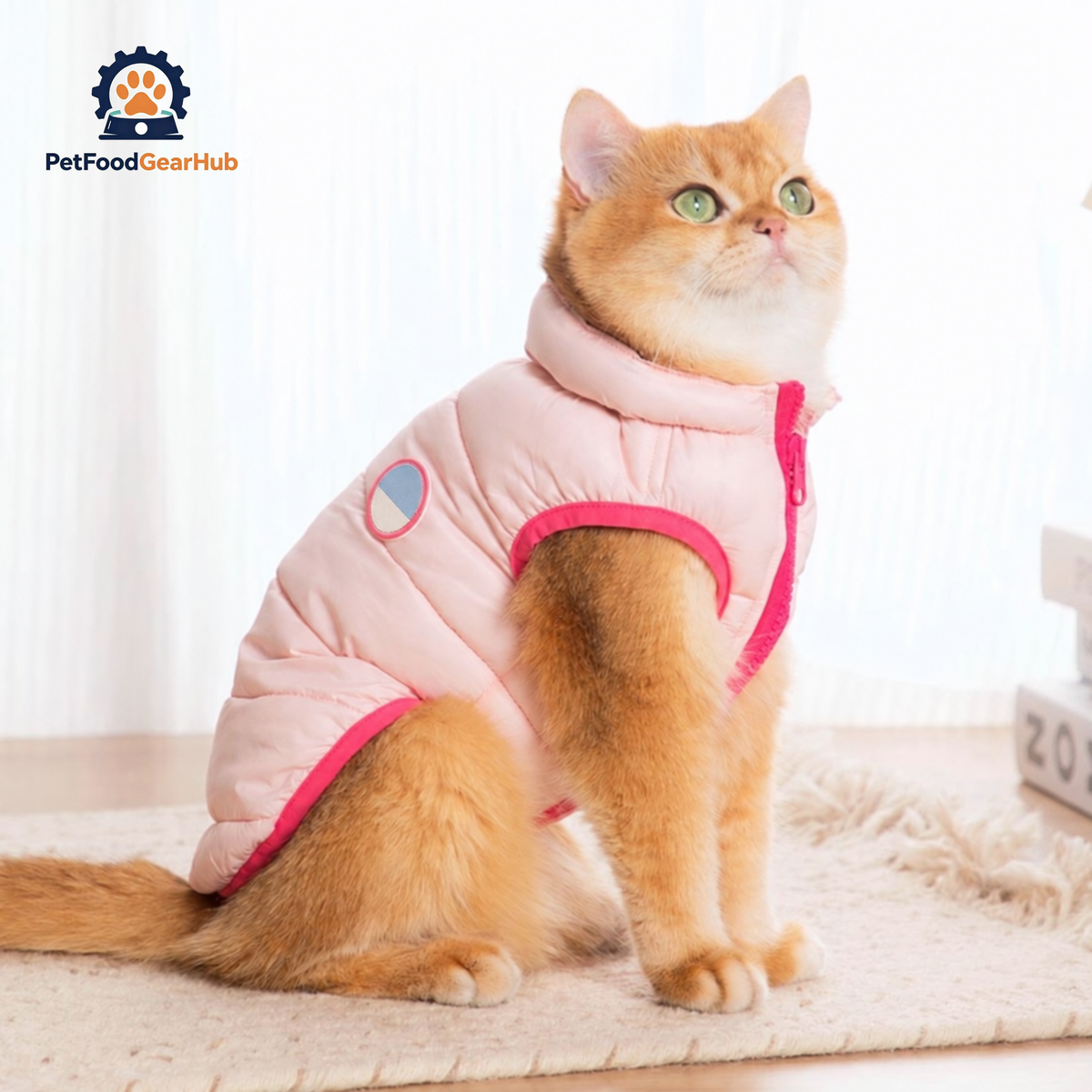 Cat in Pink Reversible Jacket | PetFoodGearHub