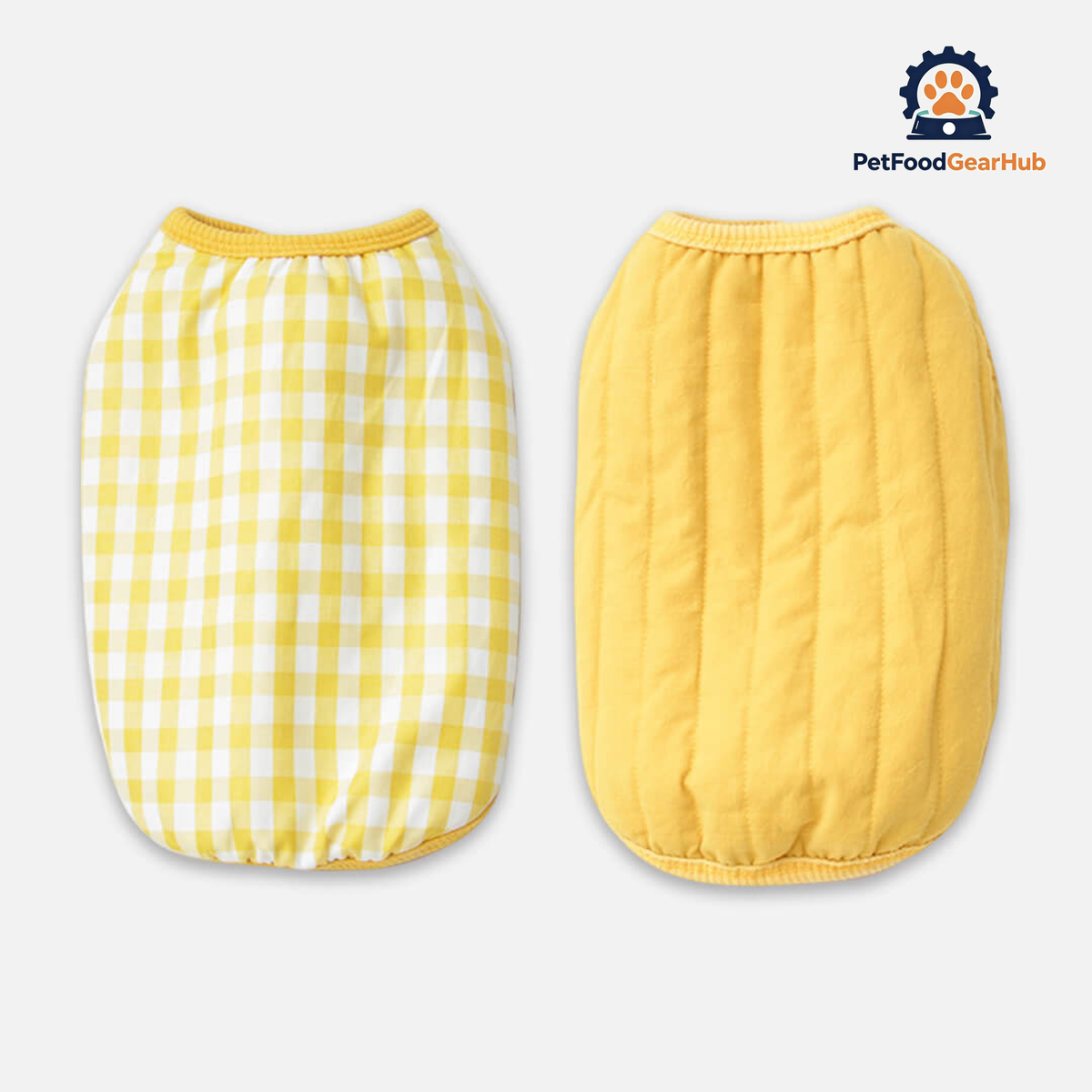 Yellow Reversible Jacket for Cats & Kittens | PetFoodGearHub