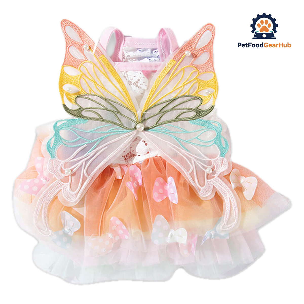 Fairy Cat Dress | Colorful Summer Dress for Cats | PetFoodGearHub