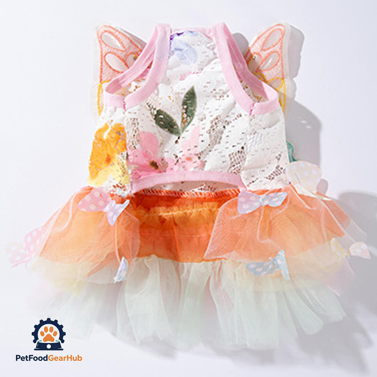 Fairy Cat Dress | Colorful Summer Dress for Cats | PetFoodGearHub
