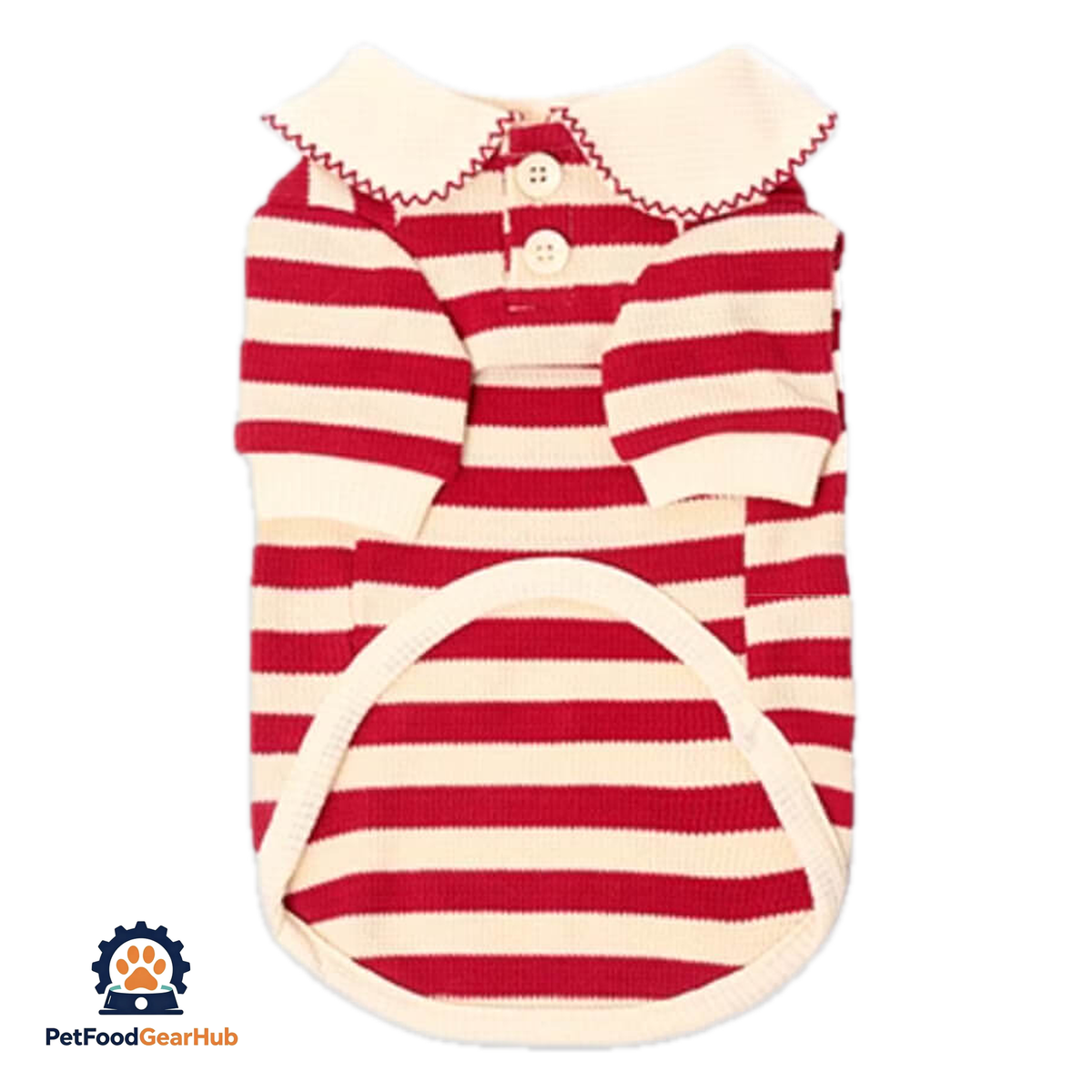 Red Striped Shirt for Cats & Kittens | Cat Clothes | PetFoodGearHub