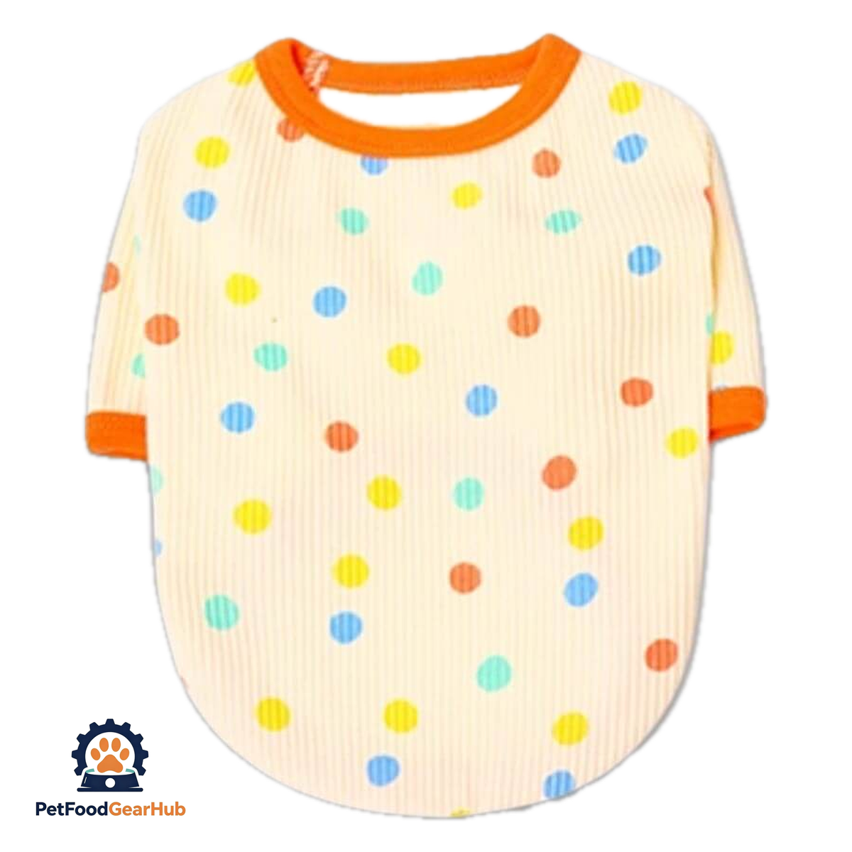 Cute Yellow Polka Dot Cat Shirt for Cats & Kittens | PetFoodGearHub