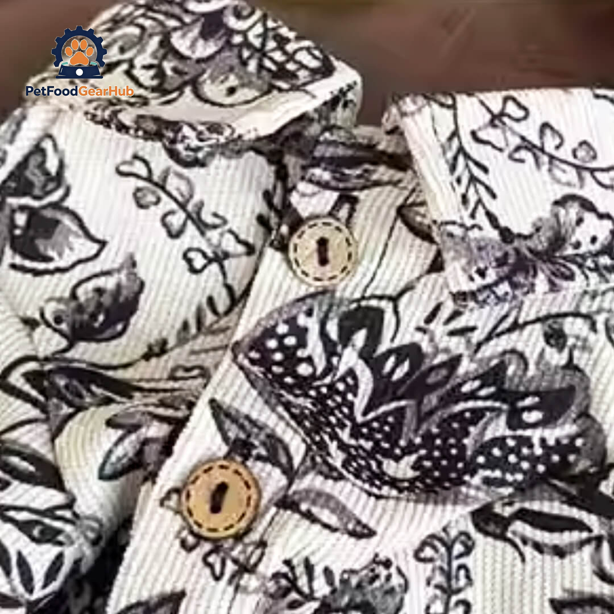 Corduroy Floral Shirt for Cats & Kittens | PetFoodGearHub