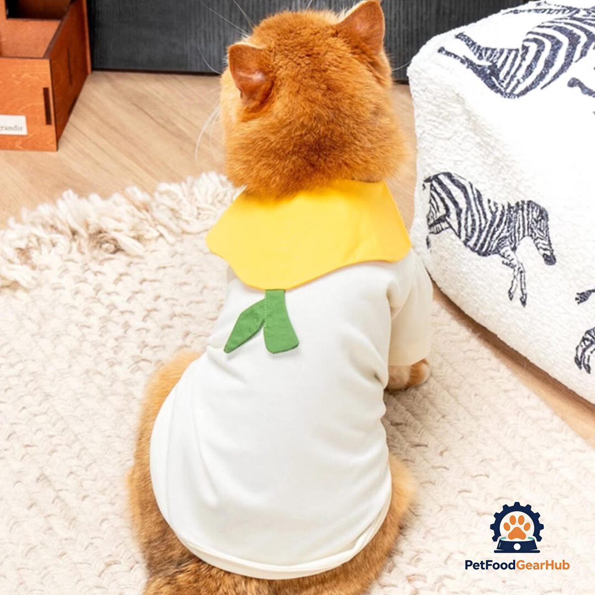 Cat in Pear Summer Shirt | PetFoodGearHub