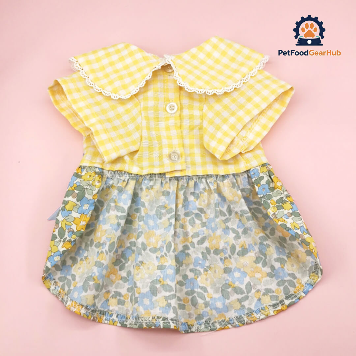 Daisy Cat Dress | Floral Dress for Cats | PetFoodGearHub