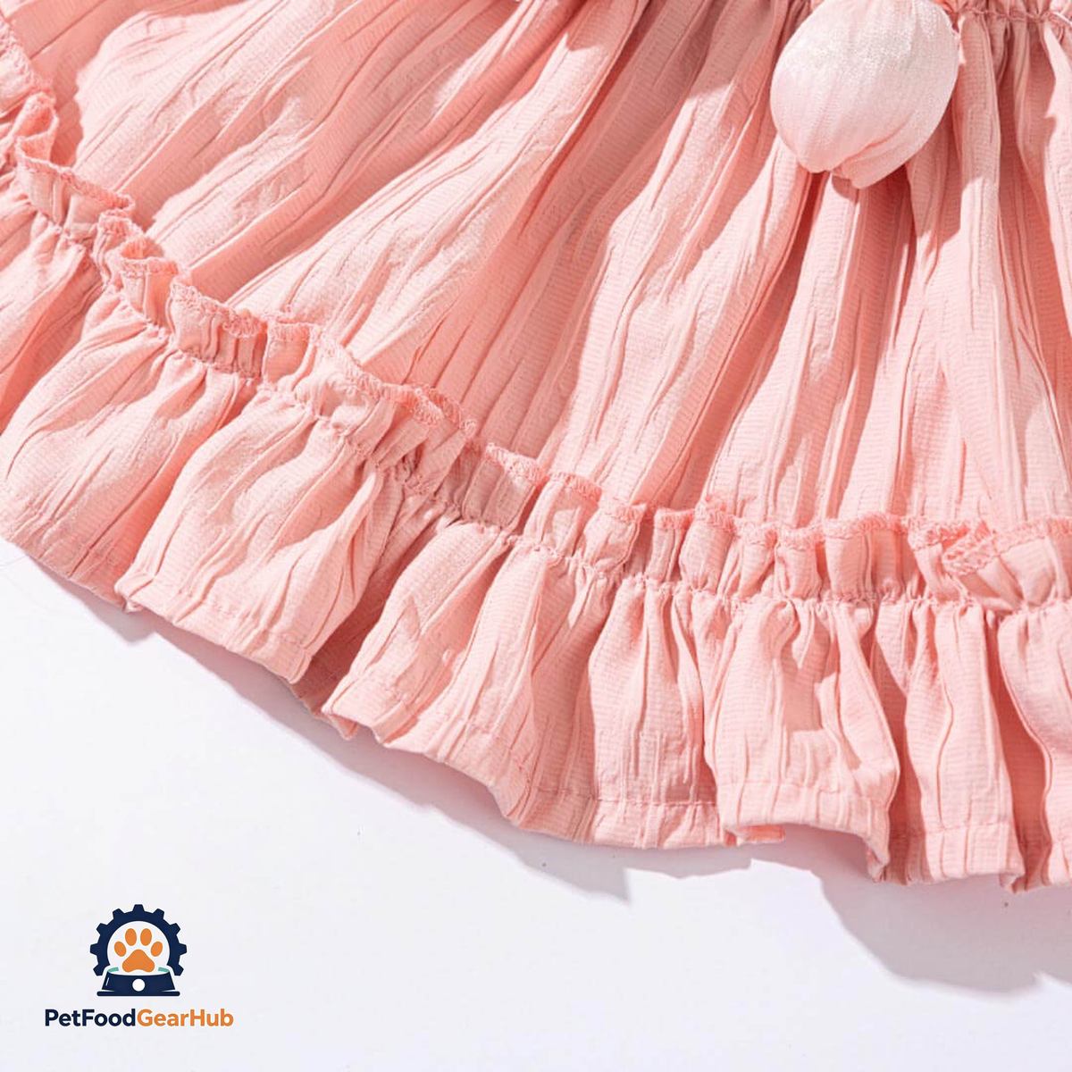 Pink Tulip Cat Dress | Cute Ruffle Cat Clothes | PetFoodGearHub