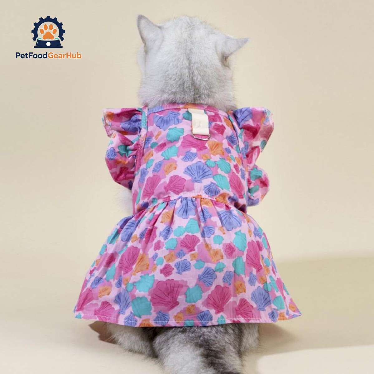 Little Princess Cat Dress & Bow Set | Dress for Cats | Cat in Dress | PetFoodGearHub