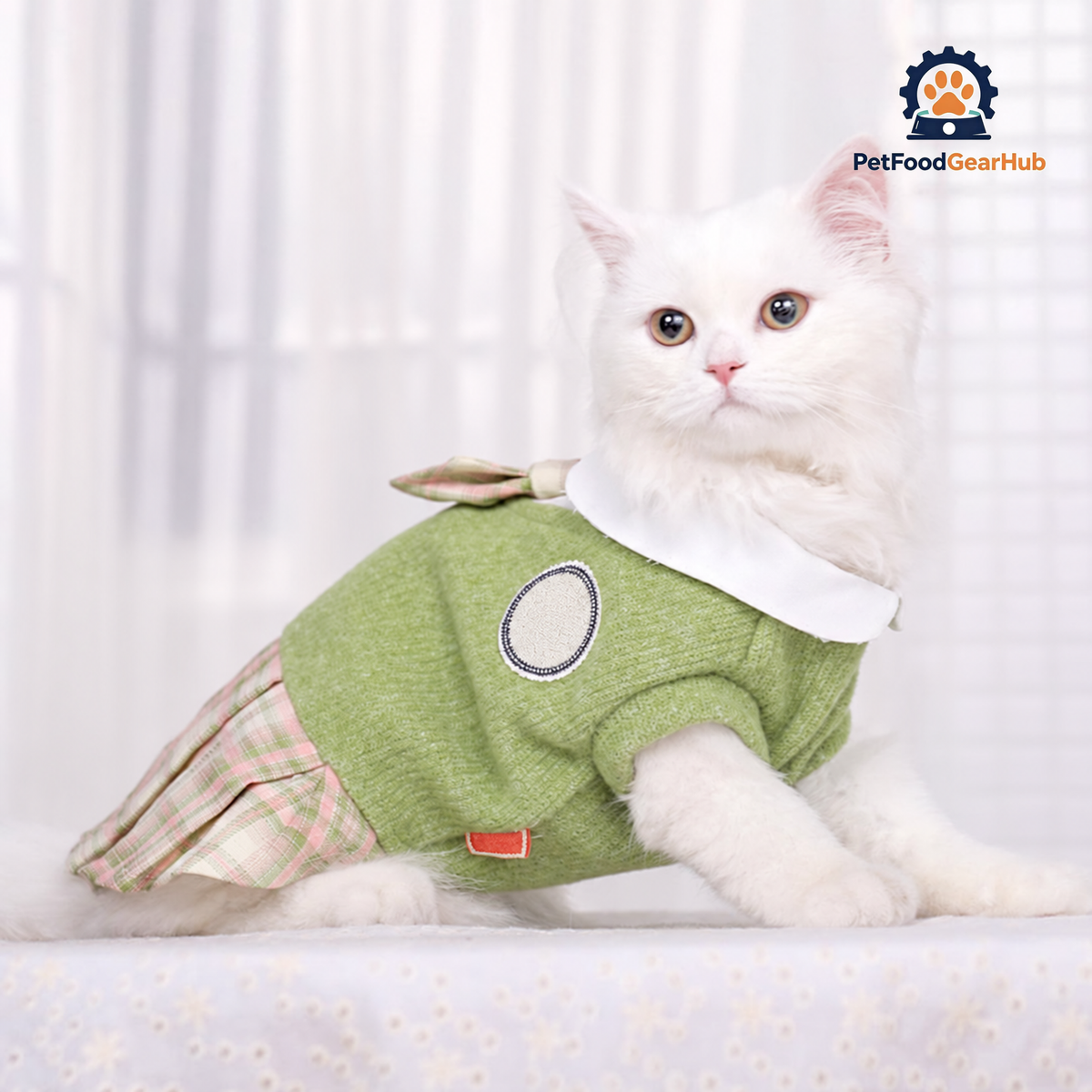 Bella Cat Dress | Cat with Dress | Cat Clothes | PetFoodGearHub