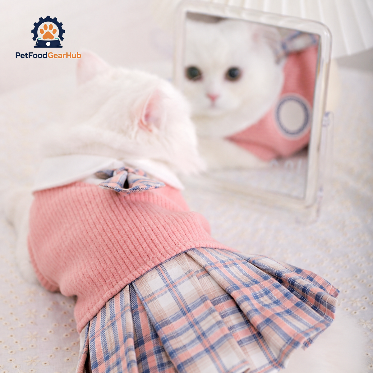 Bella Cat Dress | Cat with Dress | Cat Clothes | PetFoodGearHub
