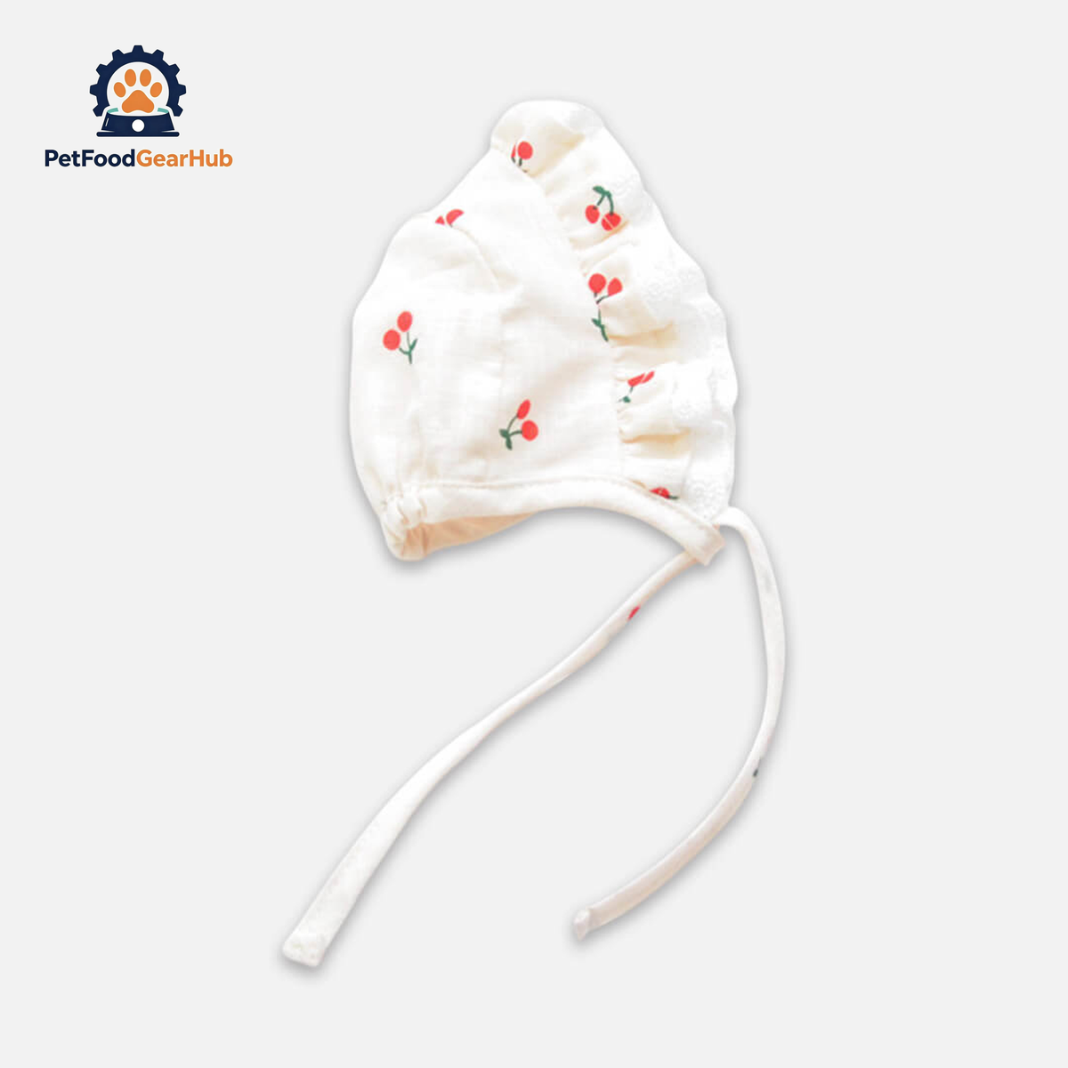 Red Cherry Print Hat for Cats & Kittens | PetFoodGearHub