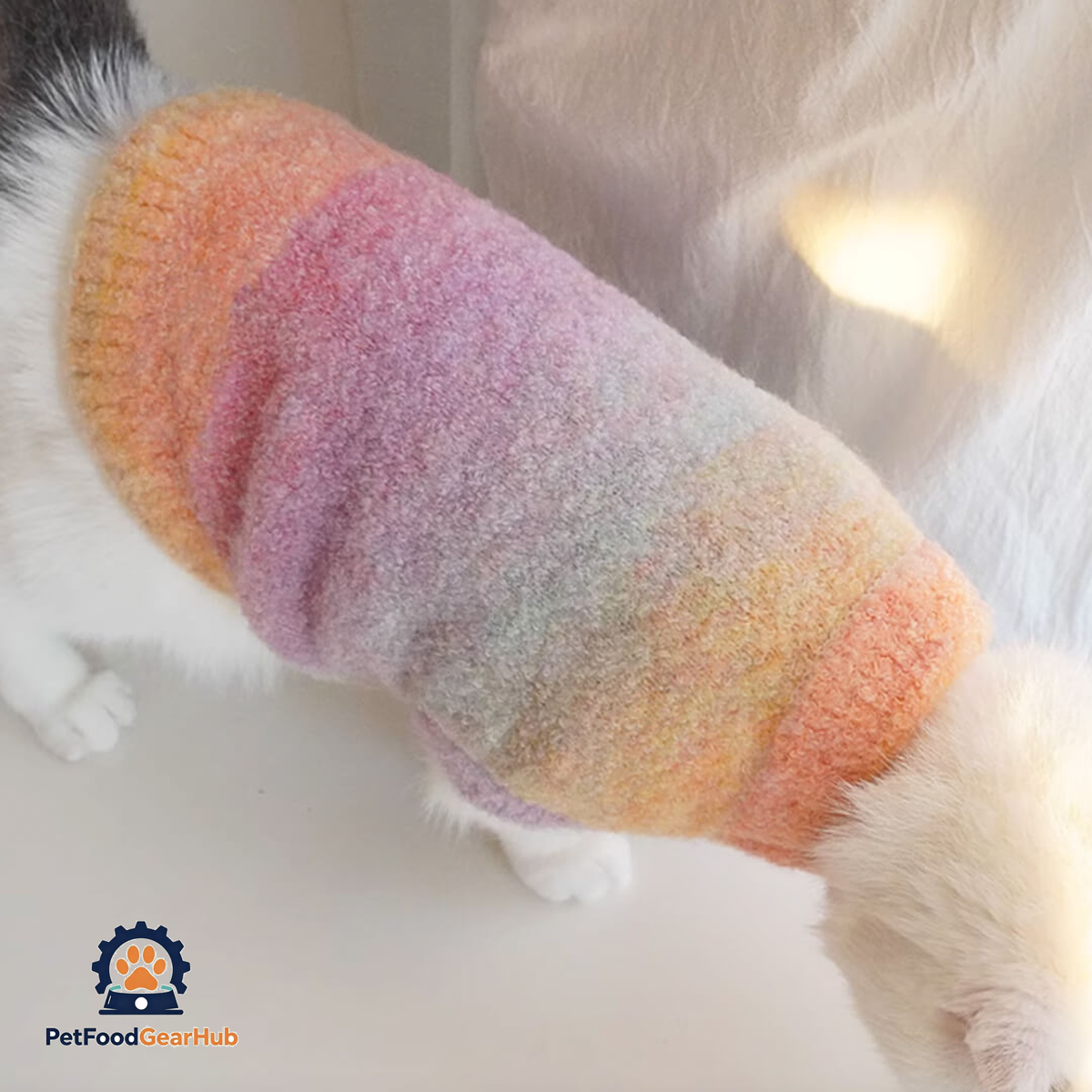 Cat in Tie-dye Sweater | PetFoodGearHub