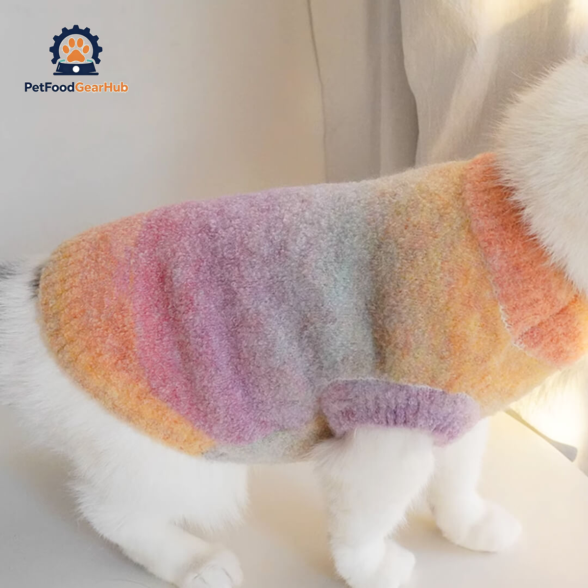 Cat in Tie-dye Sweater | PetFoodGearHub