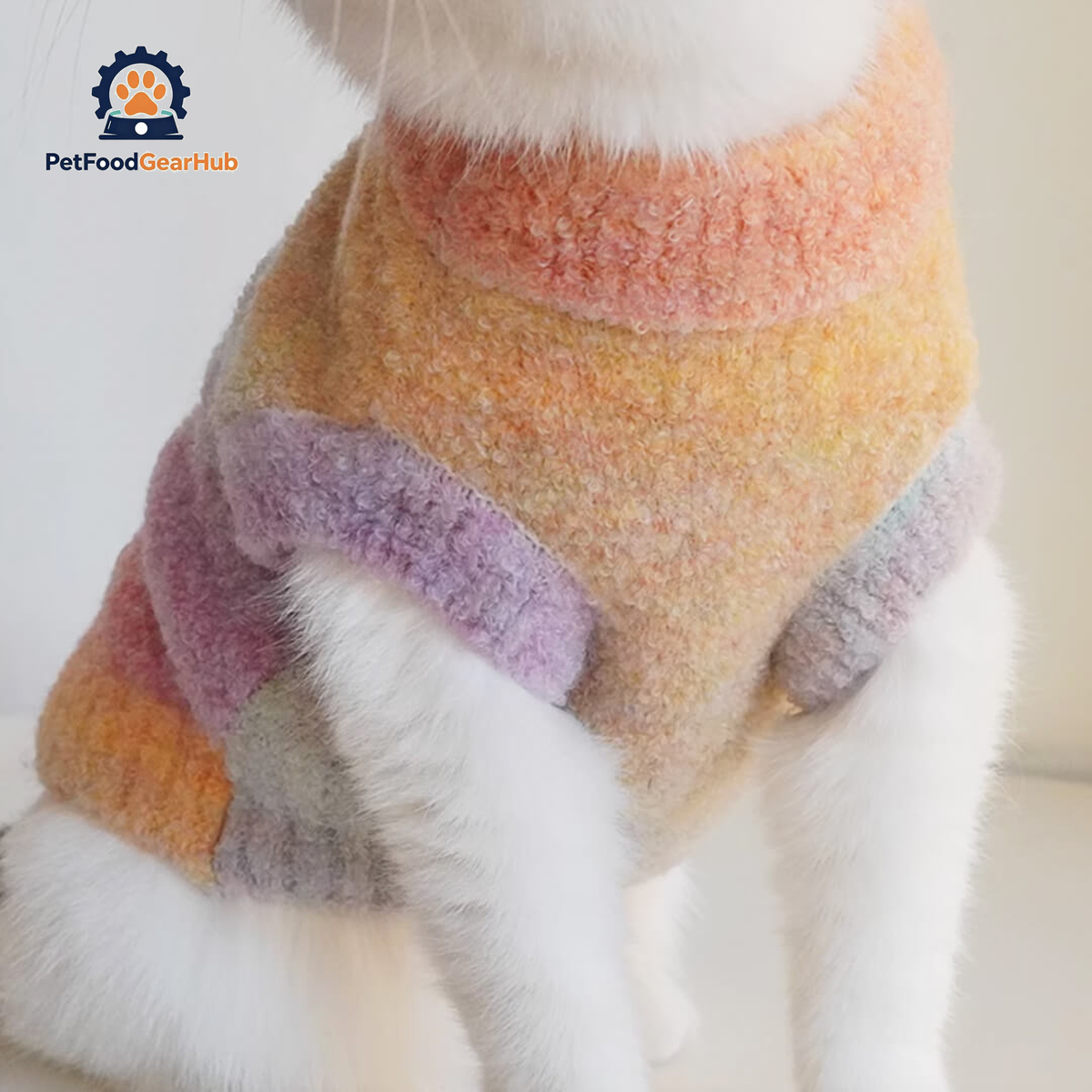 Cat in Tie-dye Sweater | PetFoodGearHub