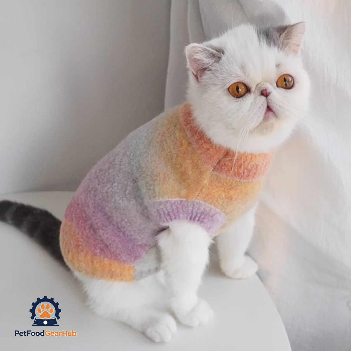 Cat in Tie-dye Sweater | PetFoodGearHub