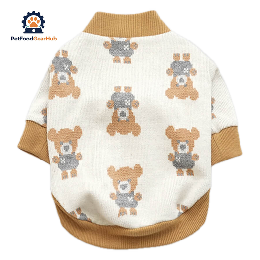 Teddy Cat Cardigan | Cute Cardigan for Cats | PetFoodGearHub