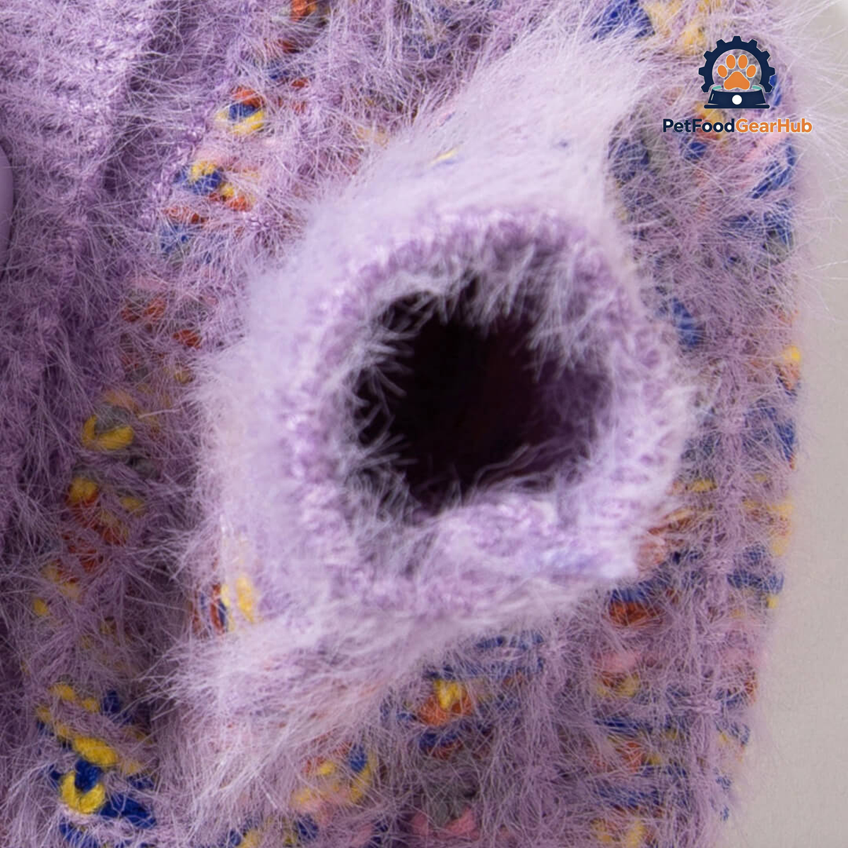 Cherie Cat Cardigan | Purple Cardigan for Cats | PetFoodGearHub
