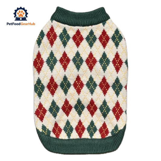 Argyle Sweater for Cats & Kittens | PetFoodGearHub
