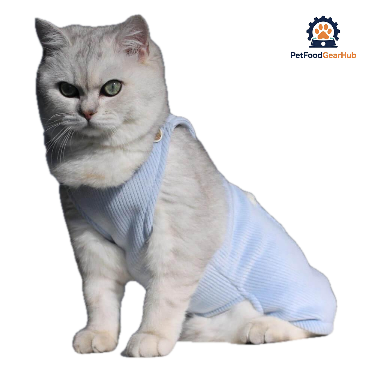 Neko Cat Dungarees | Cat with Clothes | PetFoodGearHub