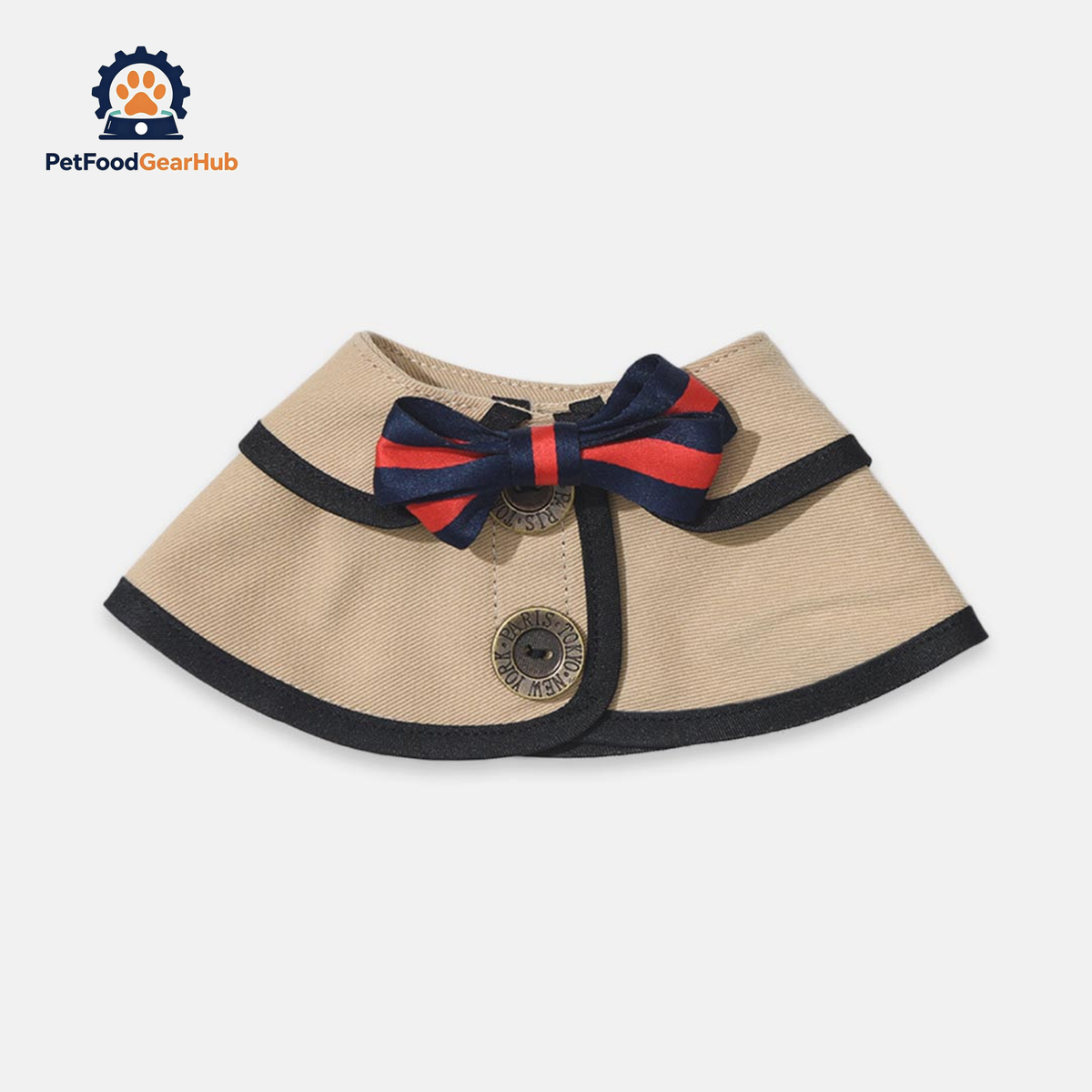 Gentlemeow Cat Bib | Collar for Cats & Kittens | PetFoodGearHub