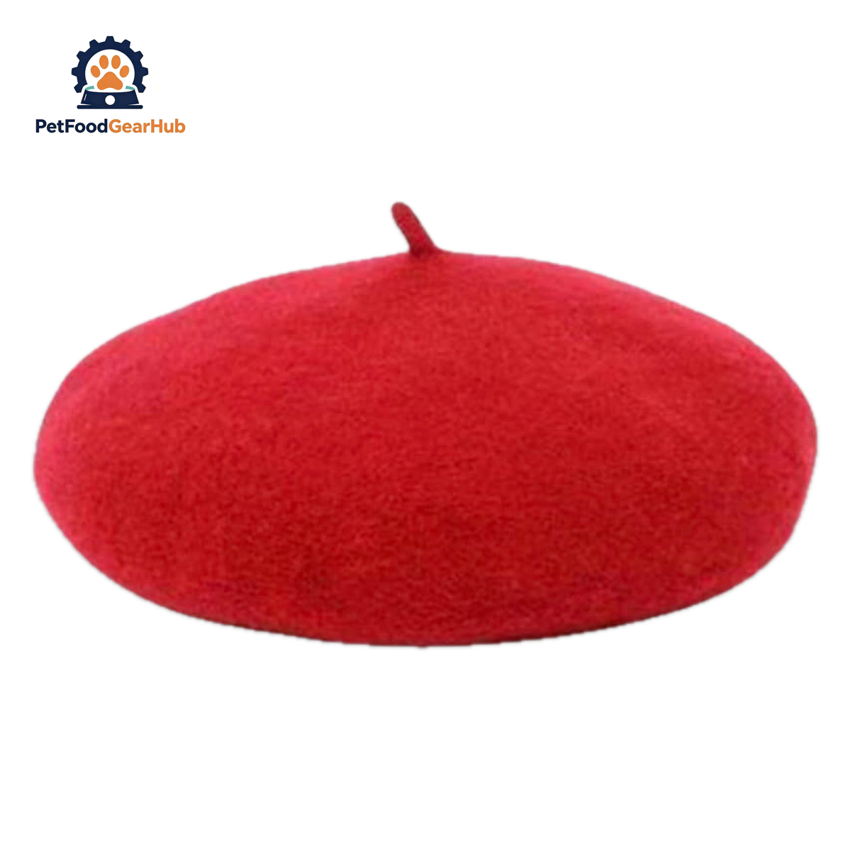 Red Wool Beret Hat for Cats | PetFoodGearHub