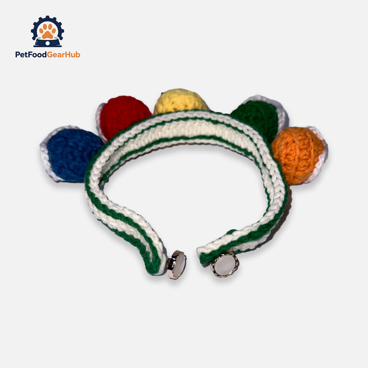 Handmade Colorful Balls Cat Collar | PetFoodGearHub