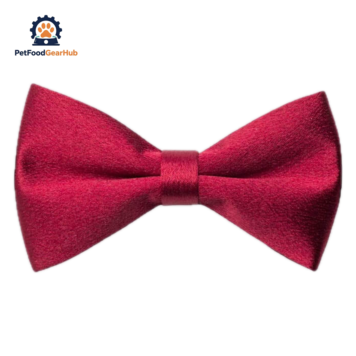Beau Cat Bow Tie in Burgundy Red | Satin Cat Bow Tie Collar | PetFoodGearHub