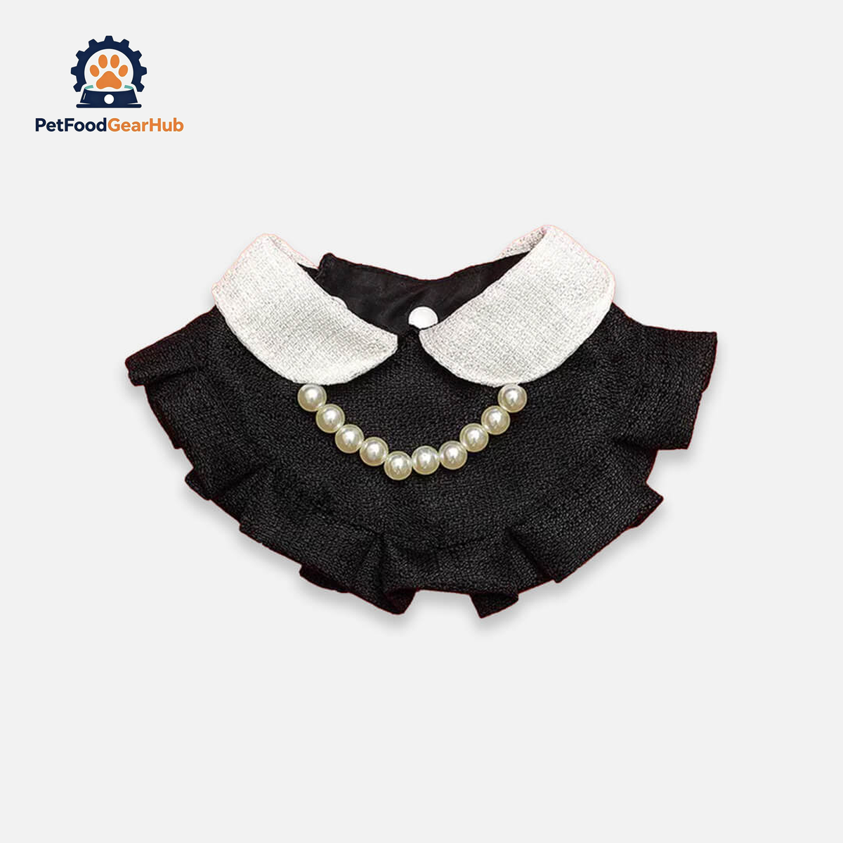 Black Cat Bib | Handmade Cat Accessories | PetFoodGearHub