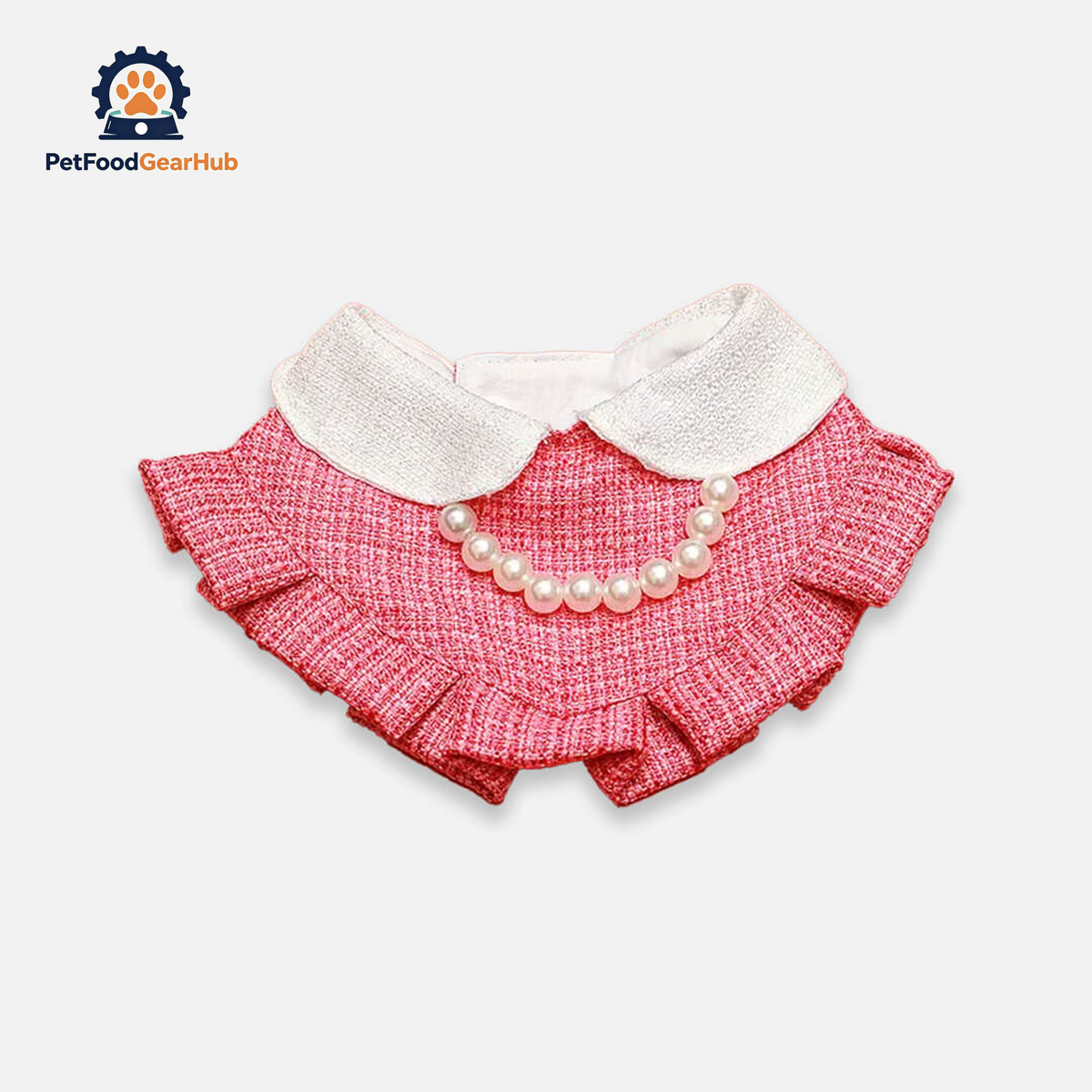 Pink Cat Bib | Handmade Cat Accessories | PetFoodGearHub