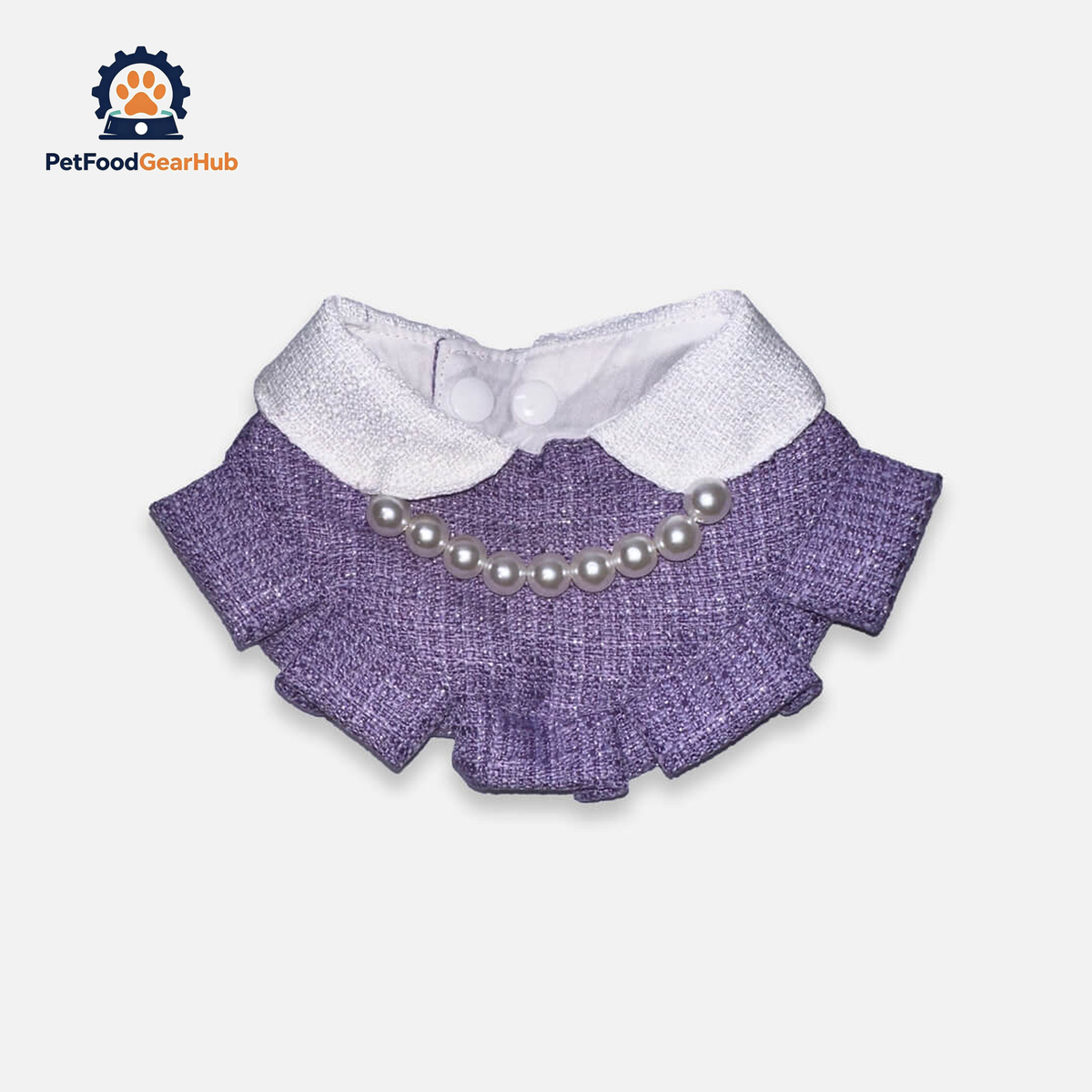 Purple Cat Bib | Handmade Cat Accessories | PetFoodGearHub