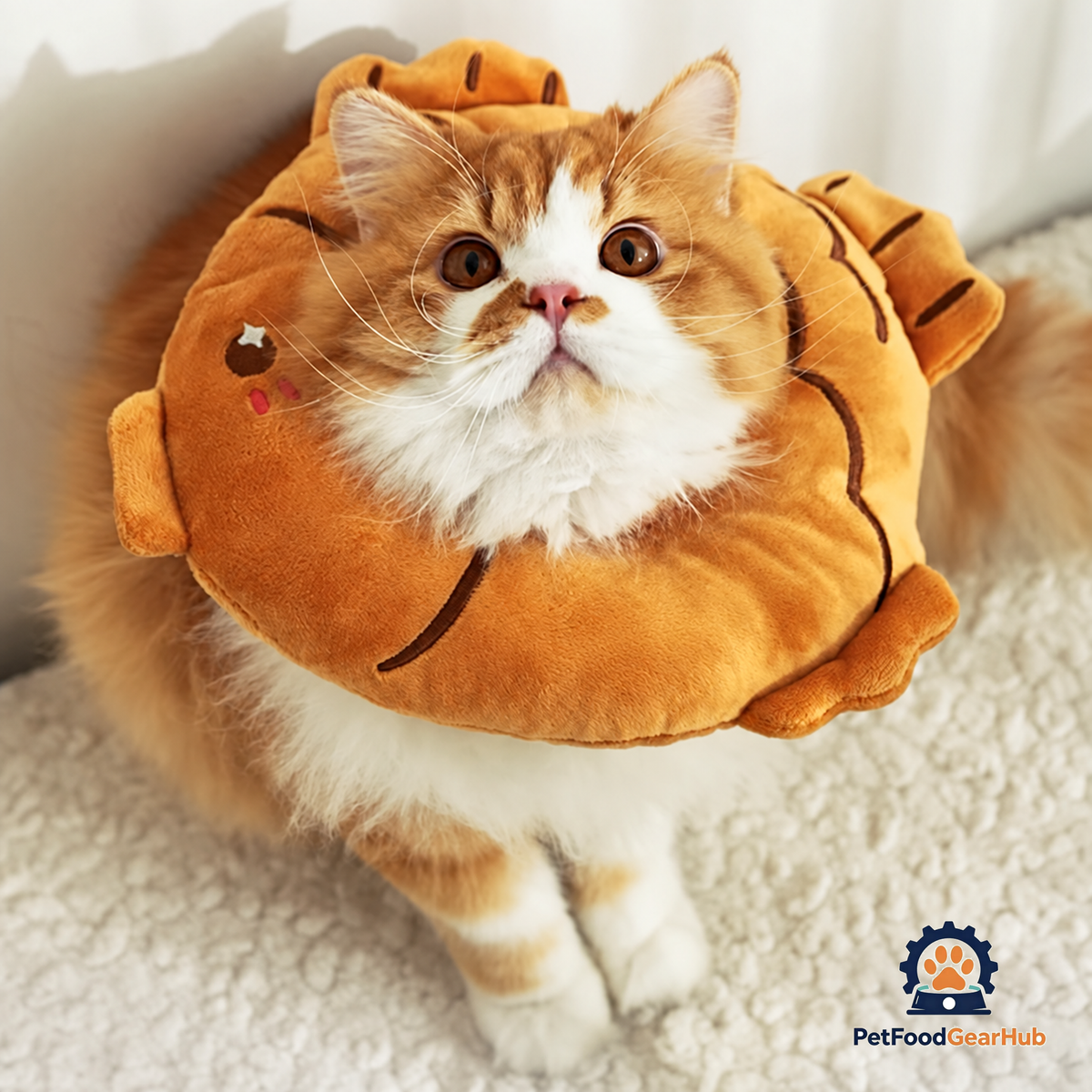 Cat in Taiyaki Elizabethan Collar | Pet Medical Collars | PetFoodGearHub