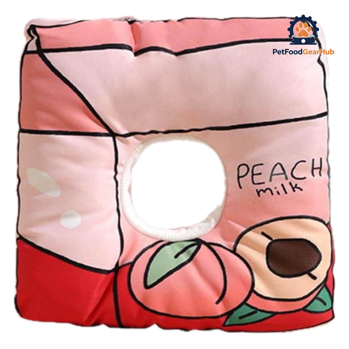 Peach Milk E Collar for Cats | Cat Cone Collar | PetFoodGearHub