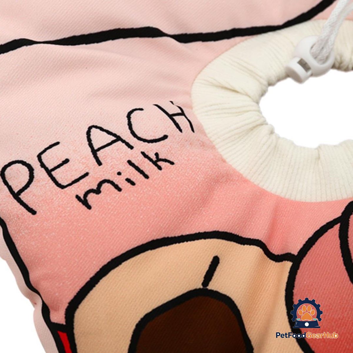 Peach Milk E Collar for Cats | Cat Cone Collar | PetFoodGearHub