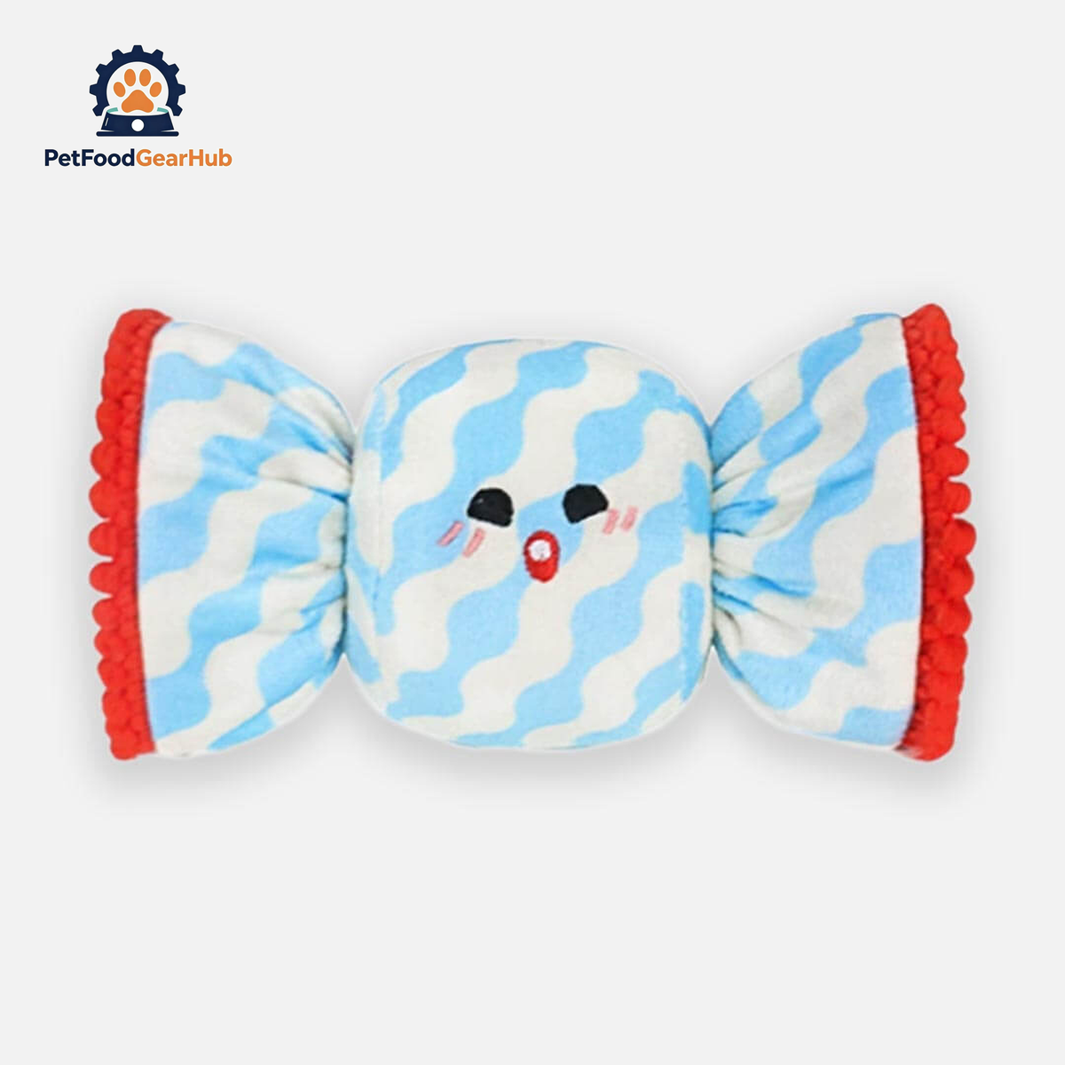 Blue Swirl Candy Plush Cat Toy | Cute Cat Toys | PetFoodGearHub
