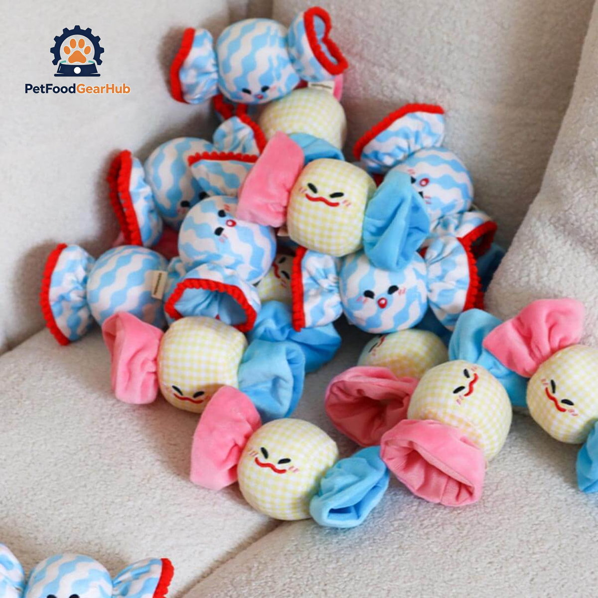 Candy Plush Cat Toys Bulk Set | Cute Cat Toys | PetFoodGearHub