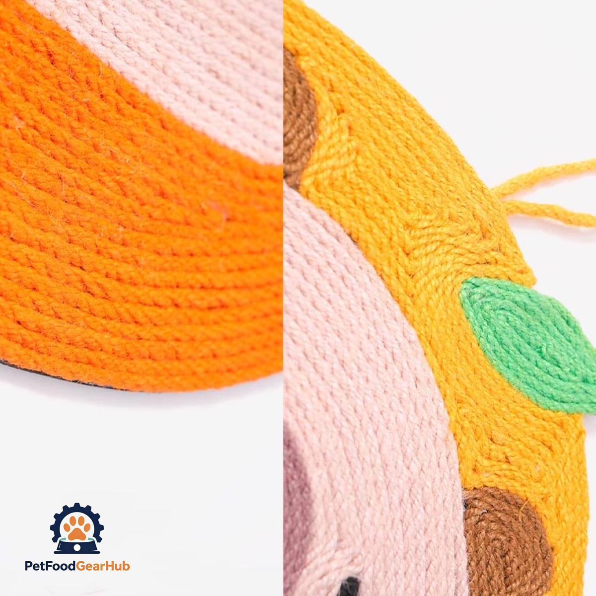Sniffy Capybara Cat Scratch Mat | Cute Orange Cat Accessories | PetFoodGearHub