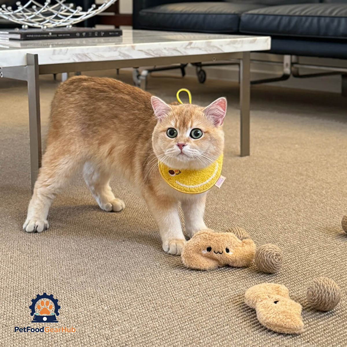 Cat with Peanut Sisal Scratching Balls Cat Toy | PetFoodGearHub