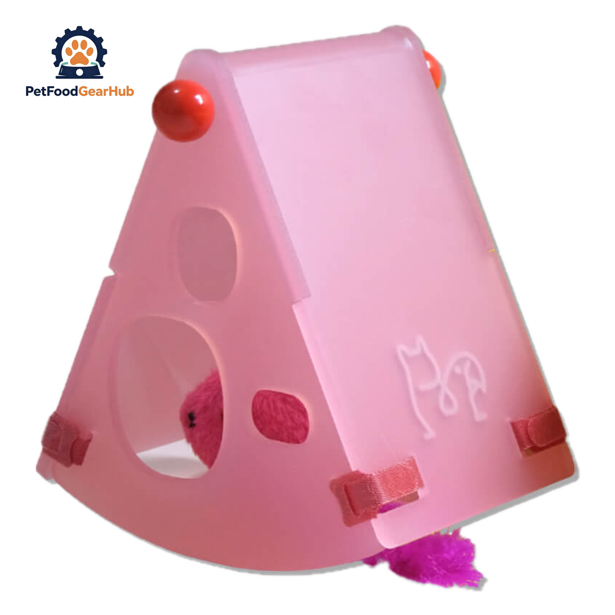 Pink Cheesy Hideaway Mouse Trap | Interactive Cat Toys | PetFoodGearHub