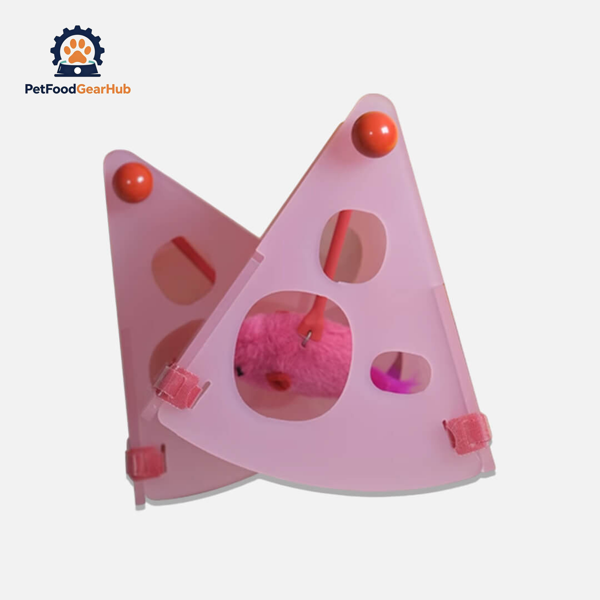 Pink Cheesy Hideaway Mouse Trap | Interactive Cat Toys | PetFoodGearHub